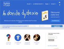 Tablet Screenshot of dyslexiefrance.com